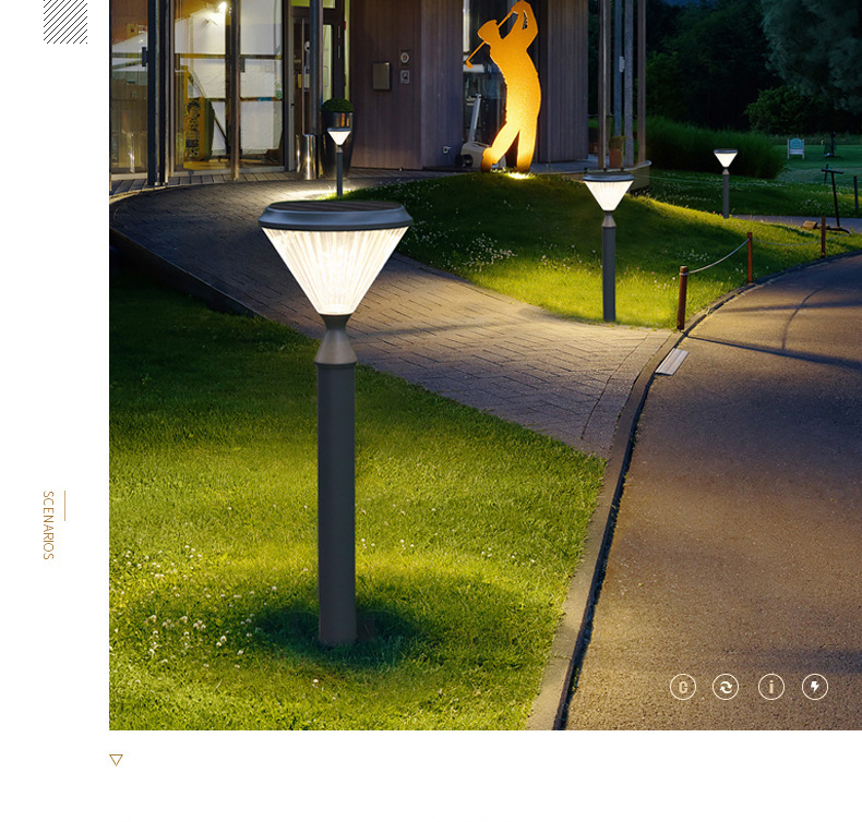太阳能草坪灯 LED草坪灯生产厂家 北极光能源 中吴5WLED草坪灯3
