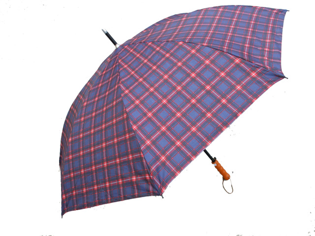 低价定制雨伞 10k长柄晴雨伞 高强度防风晴雨伞 格子伞 厂家直供1