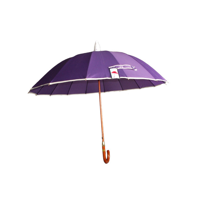 厂家直供实木弯柄不滴水套晴雨伞纯色自动防水滴伞单双人伞 装饰伞