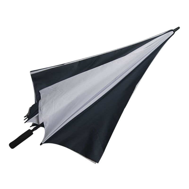 厂家定做30寸直杆高尔夫伞 抗UV条纹相间高尔夫伞长柄伞可印LOGO2