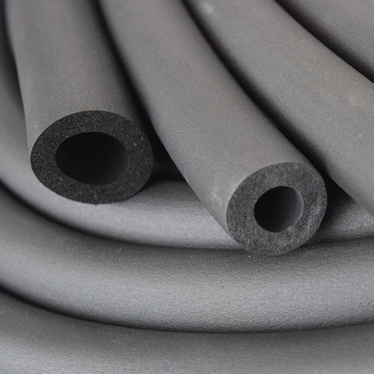 富达销售 空调隔热橡塑保温管 橡塑海绵管壳 黑色阻燃橡塑管2