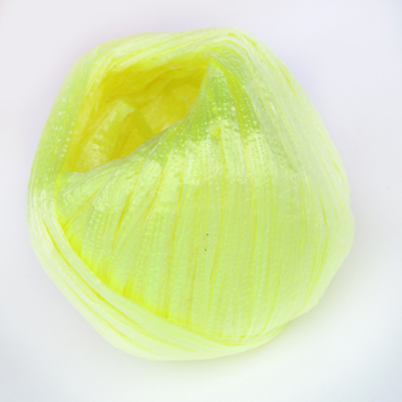 临沂批发工作家用尼龙绳子 塑料打包捆扎绳撕裂带 优良多彩捆扎球