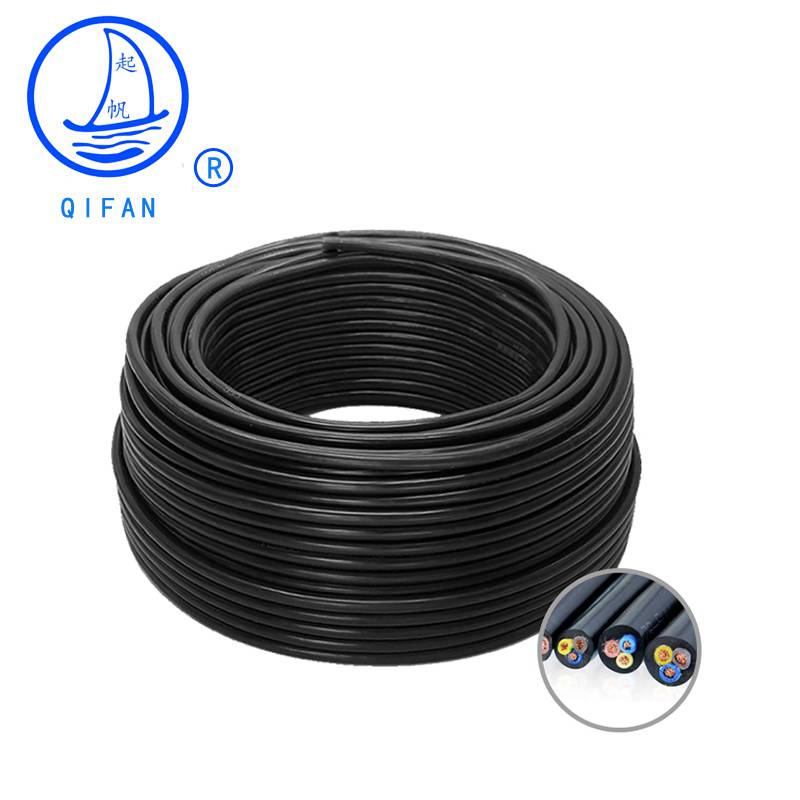 上海起帆电缆厂家YC34225平方5芯国标纯铜橡皮线三相五线工业电缆