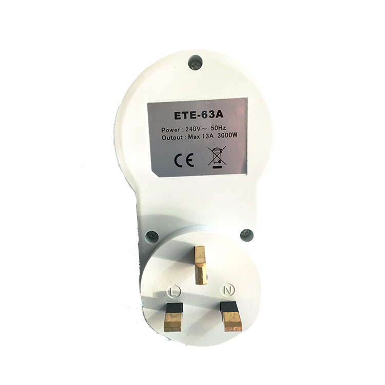ETE-63A英规定时器插座 13A250V英标循环计时器 英式定时智能插座3