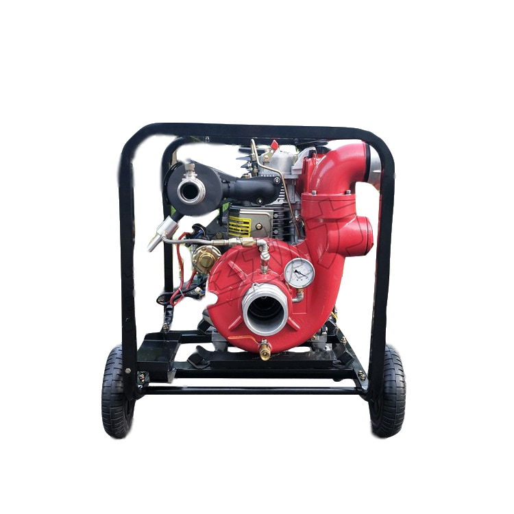 移动式应急柴油机消防泵65mm2.5寸 风冷单缸真空自吸耐磨泵HS25FP1