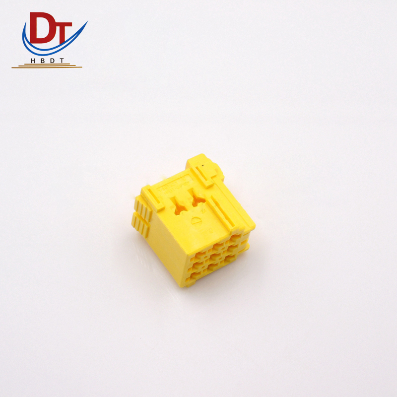 汽车线束 国产 胶壳 黄色 9PIN孔 1-967621-1护套 电子连接器 塑料插接件2