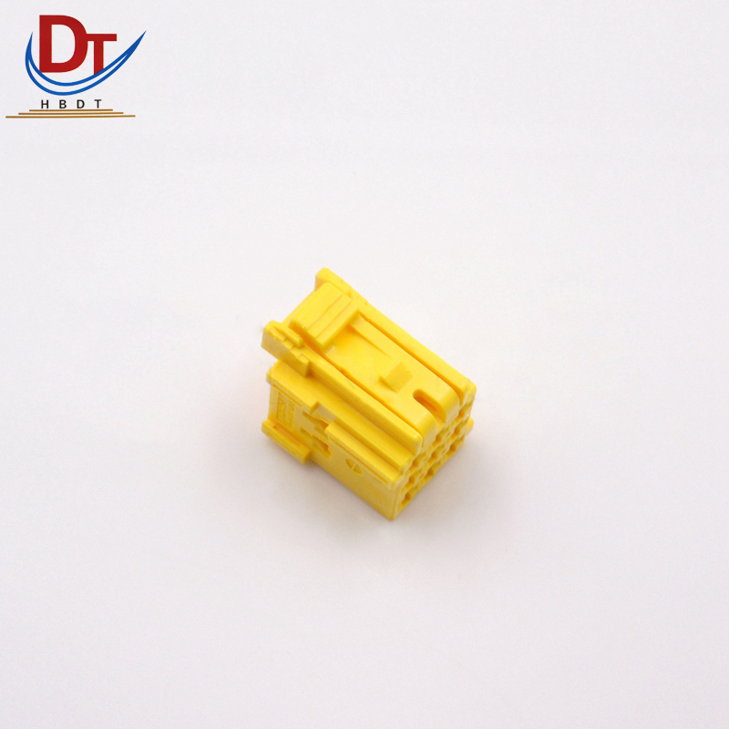 汽车线束 国产 胶壳 黄色 9PIN孔 1-967621-1护套 电子连接器 塑料插接件1