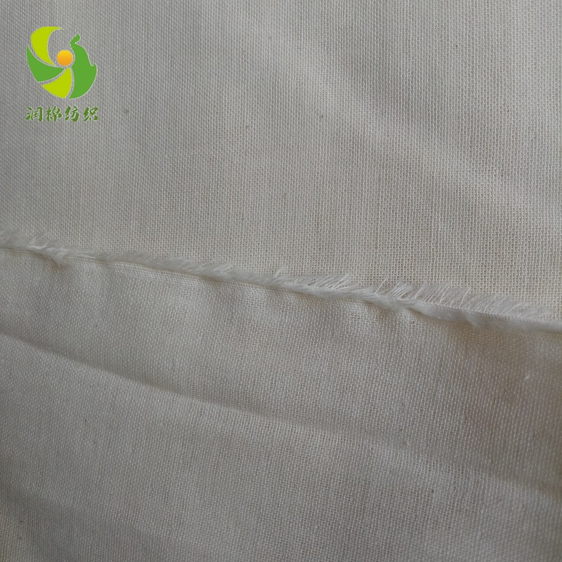 润棉纺织厂家供应婴幼儿口水巾抱被用精梳紧密纺纯棉双层平纹纱布坯布8