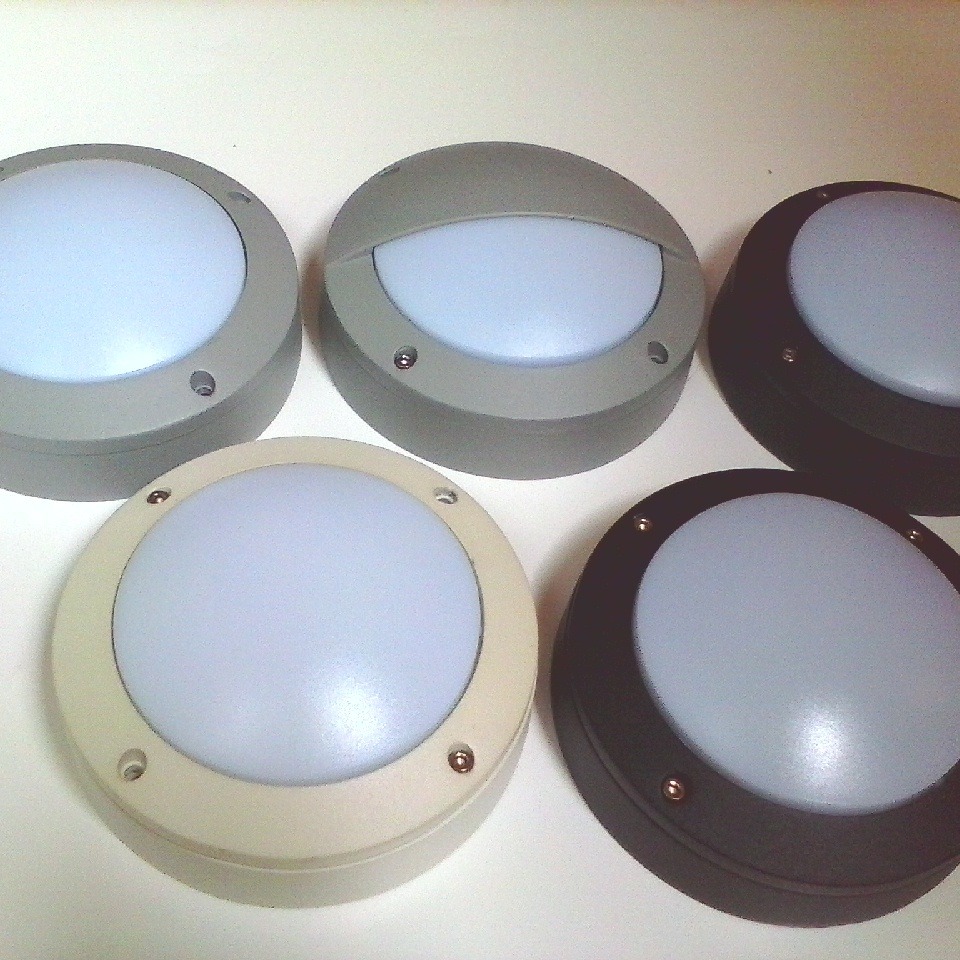 厂家直销IP65防水压铸铝壁灯吸顶灯壁外壳套件 适配5-10WLED模组10