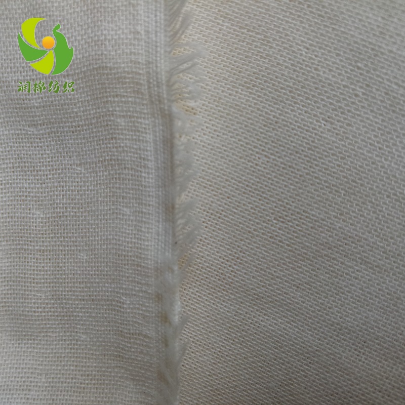 润棉纺织厂家供应婴幼儿口水巾抱被用精梳紧密纺纯棉双层平纹纱布坯布3
