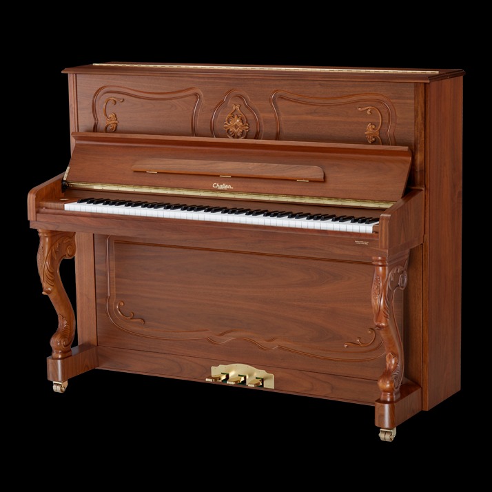 进口钢琴 立式钢琴 传统钢琴 英国音乐学院指定用琴 CHALLEN查伦钢琴 复古型外观钢琴 型号121SD