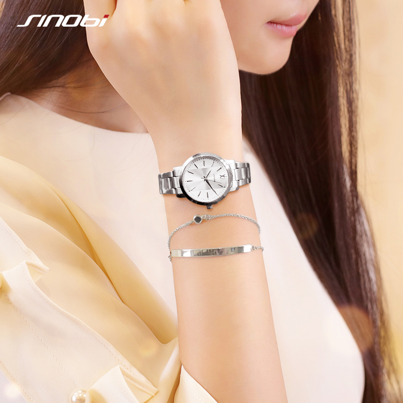 情侣对表 钢带防水石英表 厂家手表批发9819 sinobi时诺比男士手表 不锈钢表带4