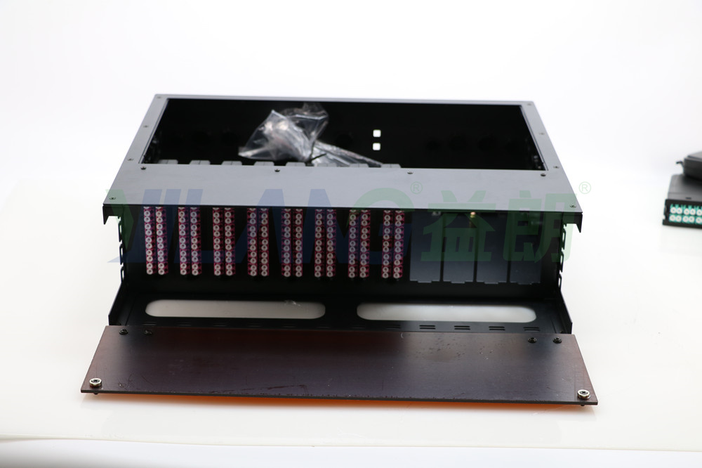 12芯 24芯MPO盒子MPO-LC扇形配线架预端接模块盒MTP5