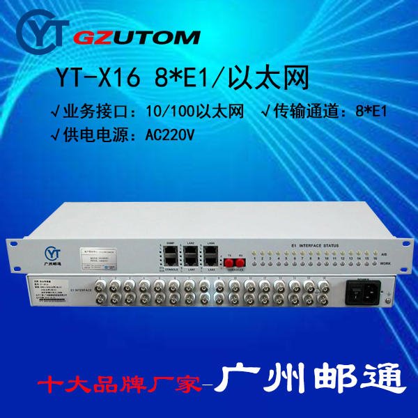接入设备 GZUTOM YTP04 邮通品牌4*E1光端机2