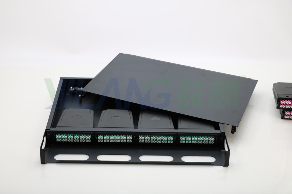 24芯MPO40G高密度箱模块盒 其他有线光缆设备 24芯多模万兆OM34