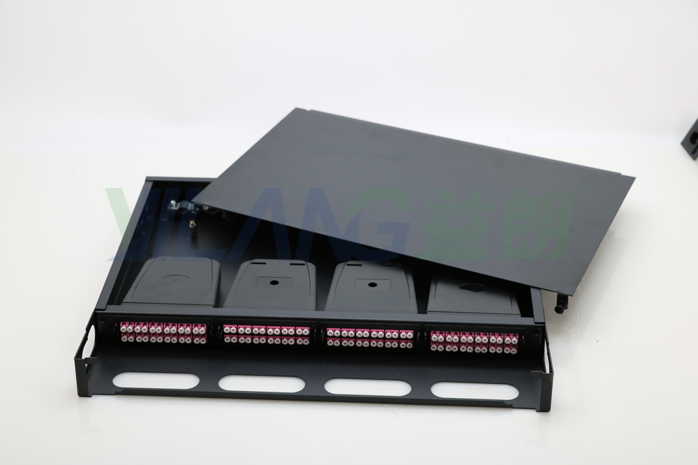 24芯MPO40G高密度箱模块盒 其他有线光缆设备 24芯多模万兆OM33