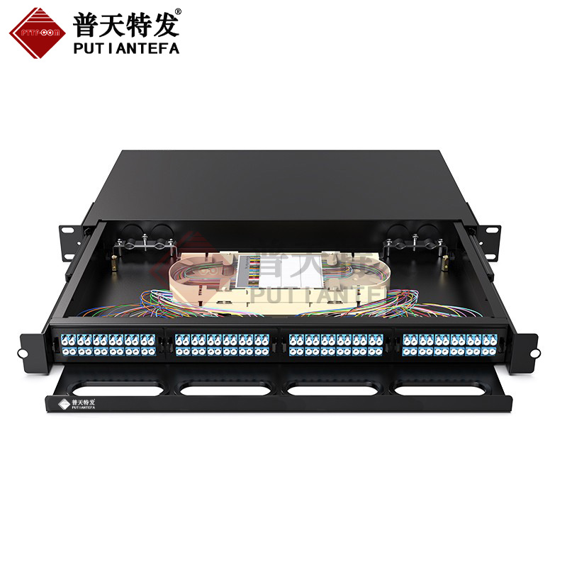 1U模块化24芯光纤终端盒光纤配线架 其他接续设备8