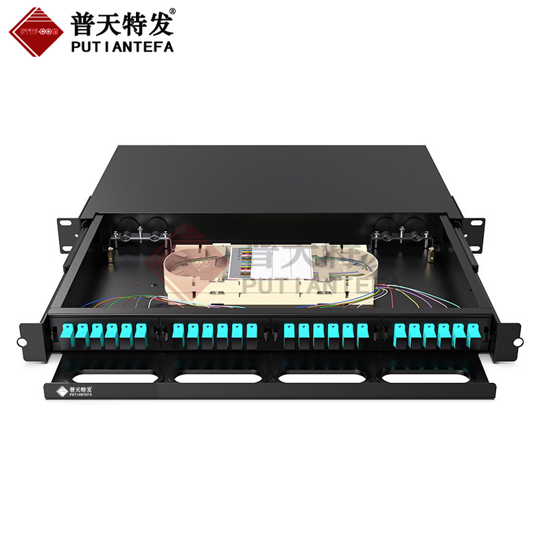 1U模块化24芯光纤终端盒光纤配线架 其他接续设备1