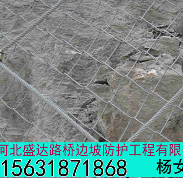 自然灾害防护 钢丝绳网片报价 护坡网2