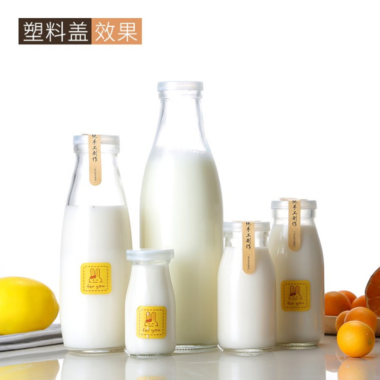 果汁瓶 牛奶玻璃瓶现货 奶茶杯 徐州亚特厂家直销 鲜奶瓶 奶茶瓶 牛奶瓶1