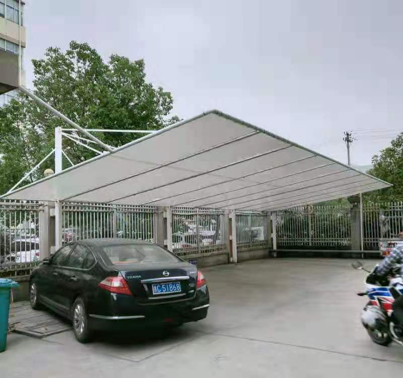 小区张拉膜结构 安装 停车棚 膜结构 钢结构、膜结构 免费设计2