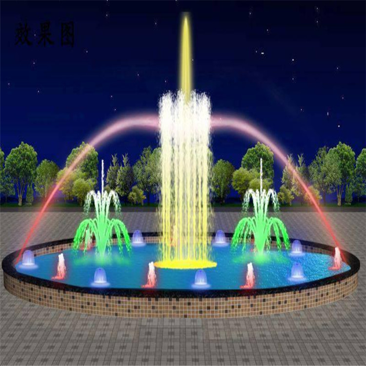 灯光喷泉激光秀 喷泉设计精美 别墅喷泉 音乐喷泉厂家 喷泉水景3