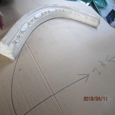 檐口线脚 石膏圆弧模具 硅胶模具 圆弧模具 杜家石膏线模具2