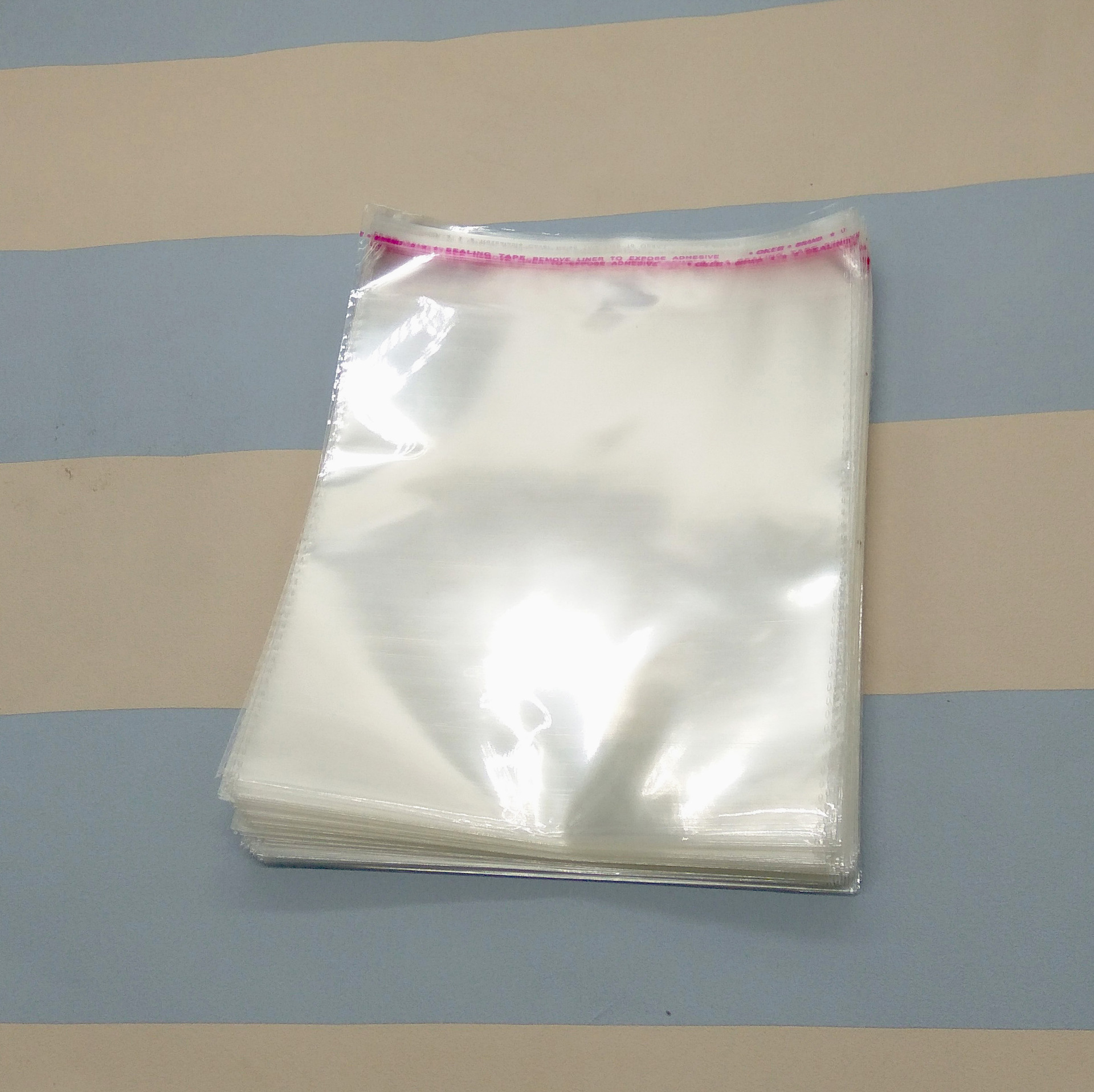 透明自粘袋 自粘袋不干胶服装袋 厂家定制opp袋包装袋 可印刷图案2