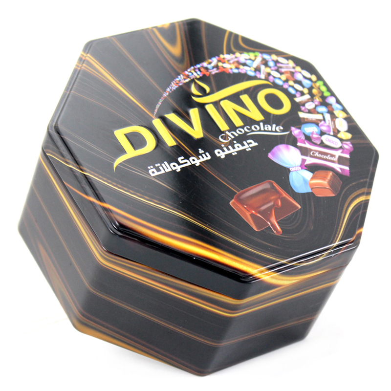 八角食品铁盒包装 创意糖果巧克力马口铁罐定做 礼品铁盒包装厂家 麦氏罐业2