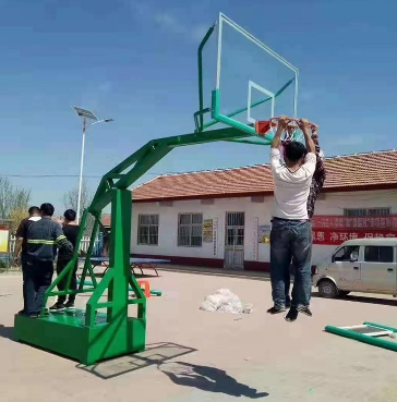 凹球篮球架 凯佳体育厂家 标准室外篮球架 户外健身器材凹箱篮球3