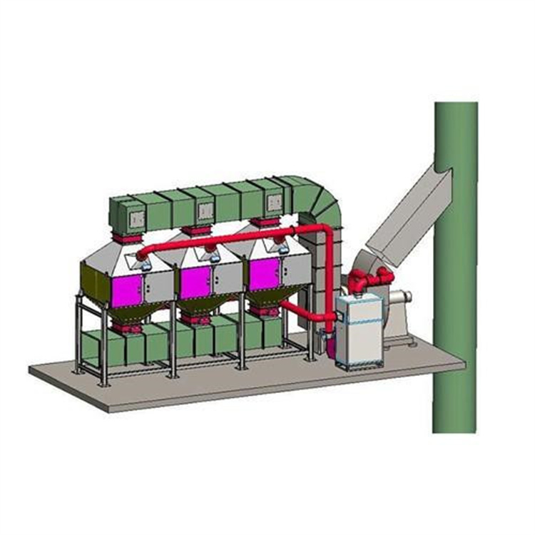 塑料颗粒加工厂催化燃烧设备RCO活性炭吸附脱附一体机工业有机废气处理装置1