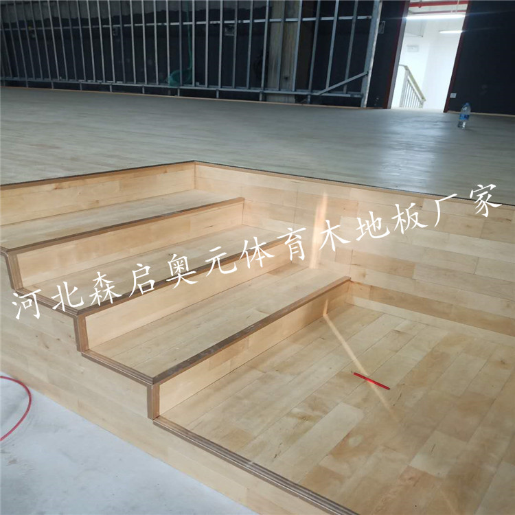 全国安装森启奥元-实木运动地板-运动木地板厂家-乒乓球场木地板6