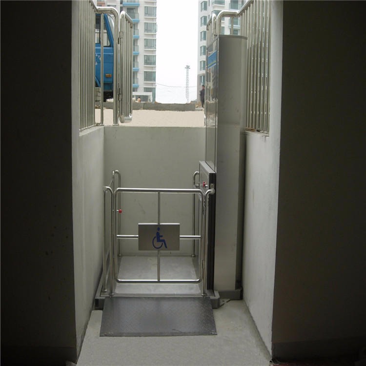 订制垂直式残疾人升降机 家用垂直式别墅电梯 轮椅升降平台 超易达垂直式无障碍升降平台6