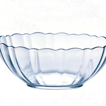 保质保量 莲花玻璃碗 7寸圆形碗 调料碗 碗、碟、盘2