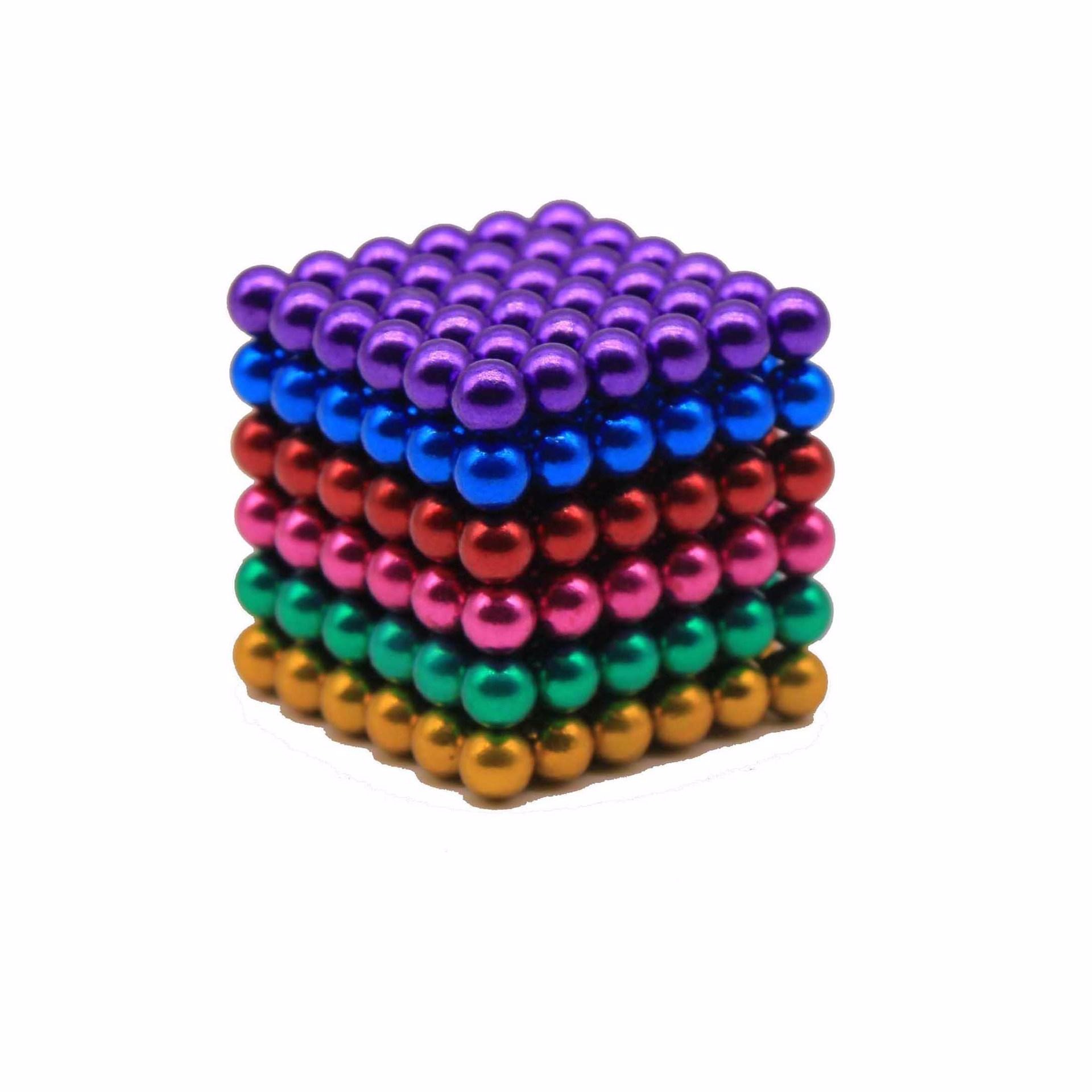 减压益智玩具彩色磁球魔方 巴克球批发 5MM巴克球216颗磁力球