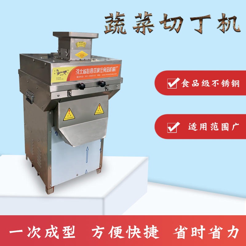 创新型蔬菜切丁机 不锈钢全自动切菜机 瓜果蔬菜加工设备 商用切丁机
