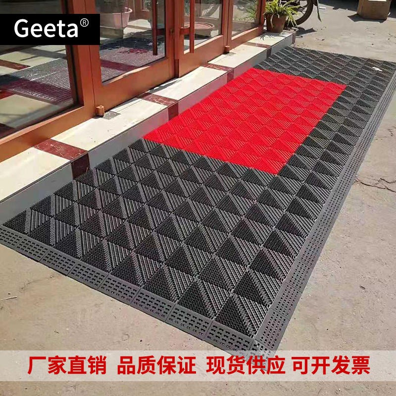 門墊批發三合一單刷除塵拼接地墊 門廳防滑除塵地墊 商場 酒店 地鐵學校