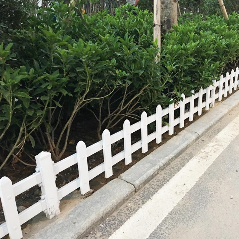 PVC花坛草坪护栏 美好乡村护栏 市政道路花坛护栏 PVC绿化带围栏
