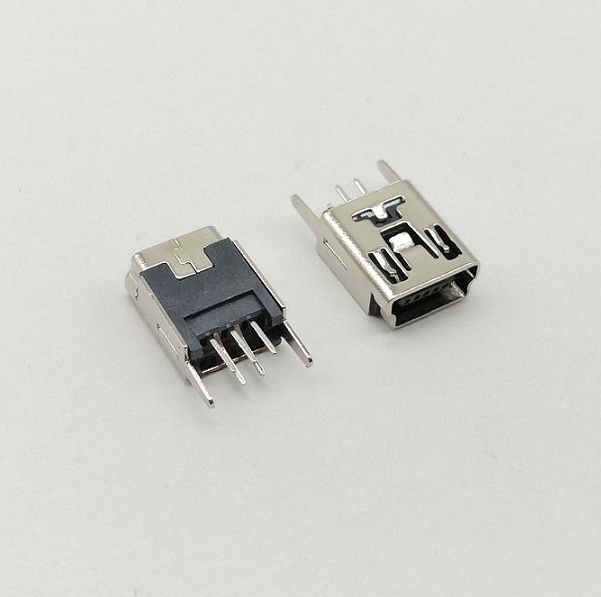 USB 手机连接器 护套 MINI母座焊线式 鑫鑫达4