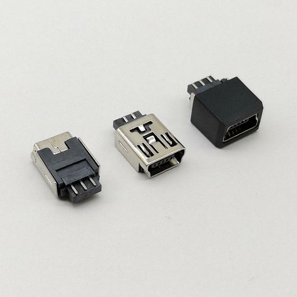 USB 手机连接器 护套 MINI母座焊线式 鑫鑫达