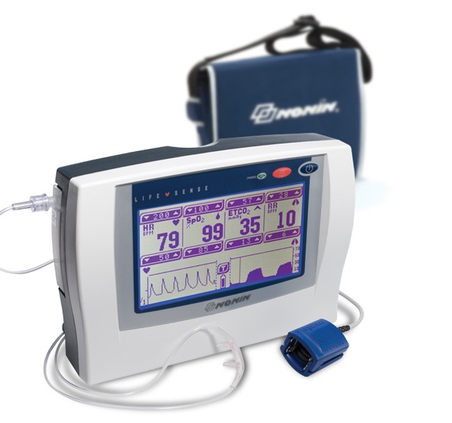 呼气末二氧化 美国燕牌LifeSense 脉搏血氧监护仪5