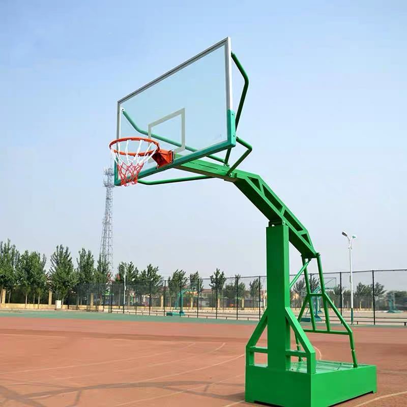 箱式篮球架 厂家直销平箱式篮球架 篮球架、球板、球框、球网 户外仿液压篮球架2