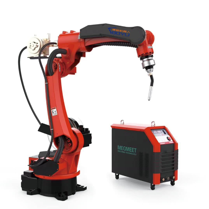 可移动变位机 二保焊接机器人机械手焊接 焊接机器人工业机器人 自动焊接机器人 博裕智能2