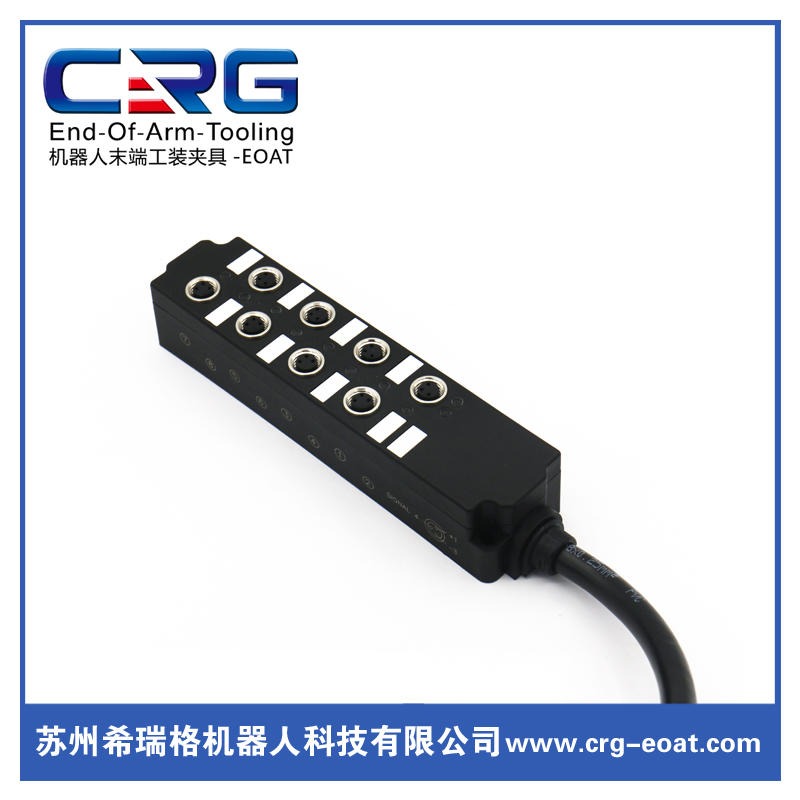 CRG AJB8M8-3P-D2分线盒批发 量大优惠 M8八分口分线盒-带线3