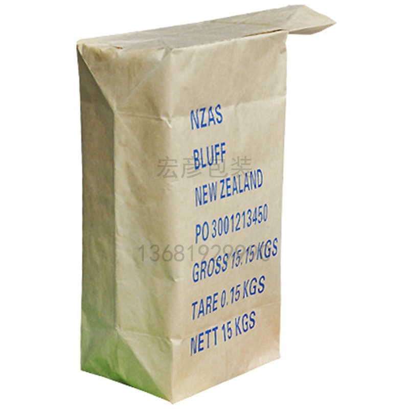 牛皮纸阀口袋 化工产品复合袋 现货供应 饲料添加剂环保纸袋2