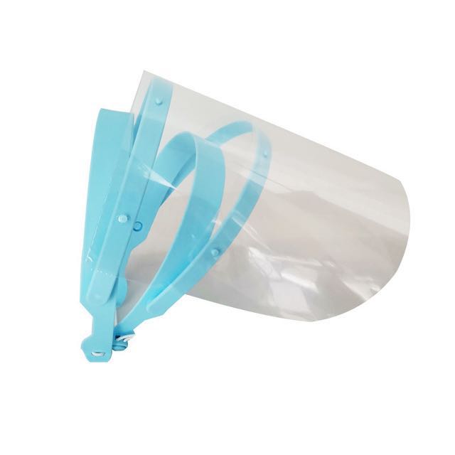 厂家直销 PET塑料头戴式透明防护面罩 双面防雾防飞沫防油烟面罩 防护防雾面罩1