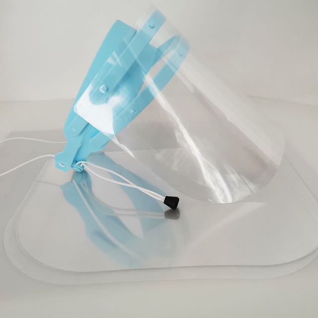 厂家直销 PET塑料头戴式透明防护面罩 双面防雾防飞沫防油烟面罩 防护防雾面罩4