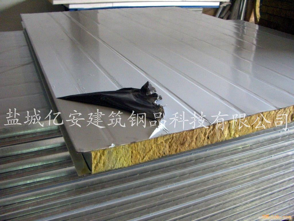 生产墙面彩钢夹芯板 吊顶夹芯板 双面304不锈钢岩棉夹心板2