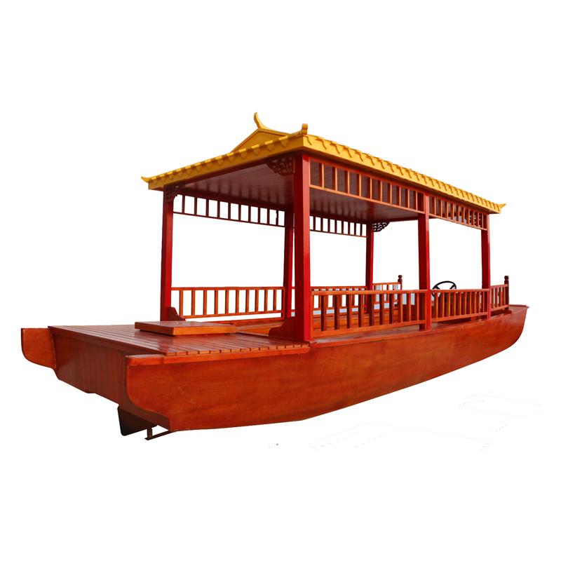 船舶 江苏游船厂家4-6人单亭船玻璃钢电动旅游观光船现货出售3
