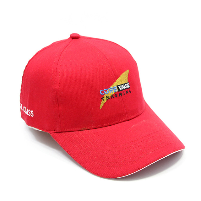 logo字母刺绣红色棒球帽 来图定制鸭舌棒球帽订制帽子 定做棒球帽1